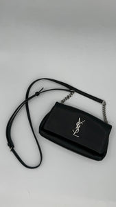 VINTAGE Saint Laurent Grain De Poudre Monogram Toy West Hollywood