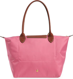 Longchamp Women's Handbag Vintage Canvas and Leather Bag 